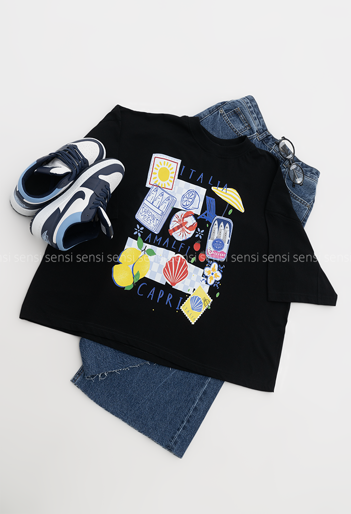 تیشرت باکسی پینترستی کد1006340